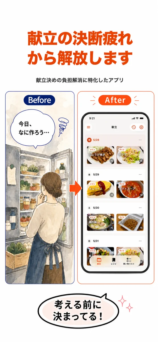 AutoMenuのアプリ紹介画像 1枚目